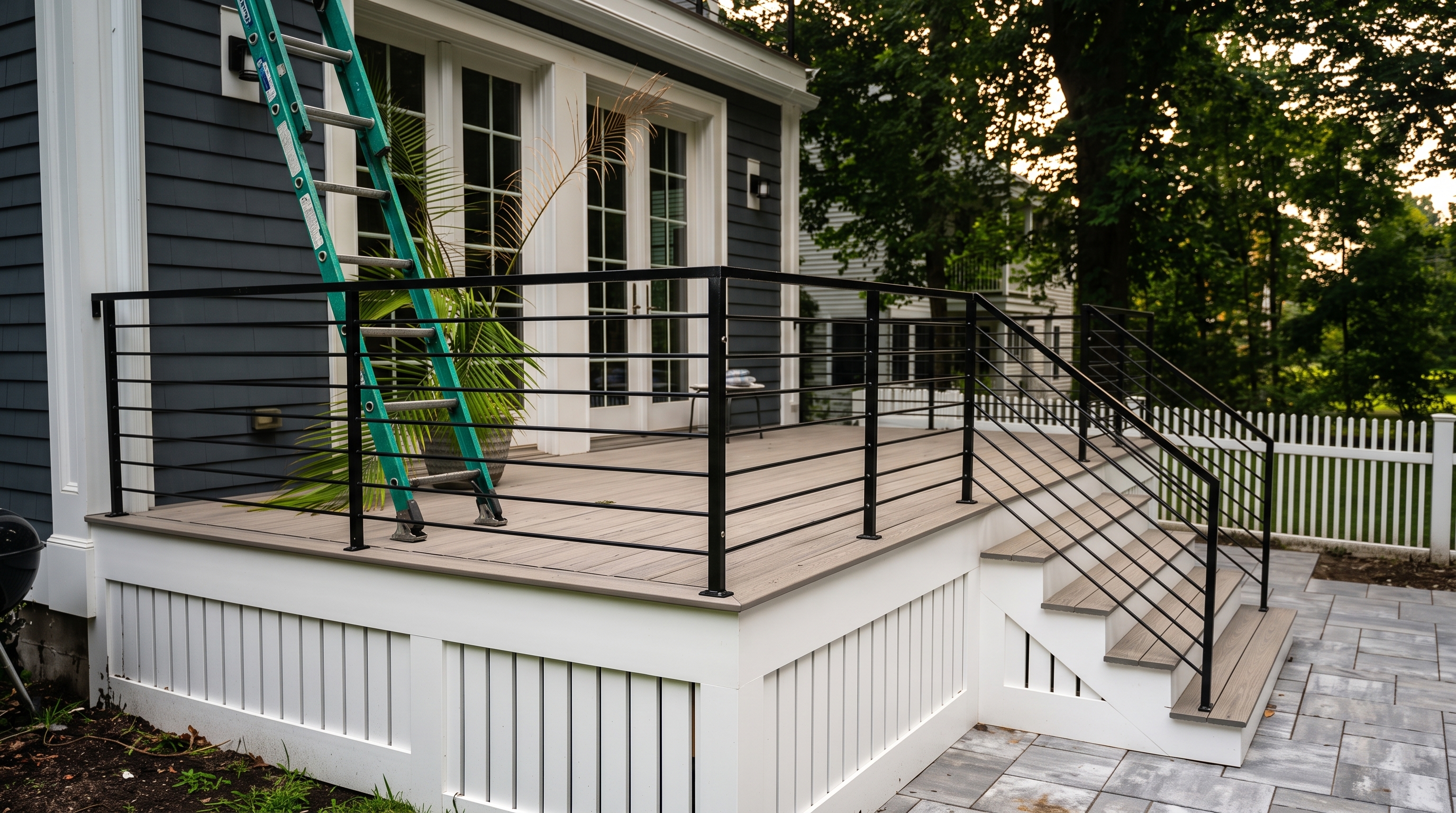 Custom railing ready for installation